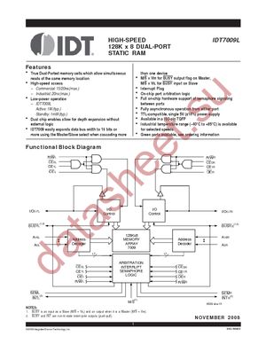IDT7009L20PFI datasheet  